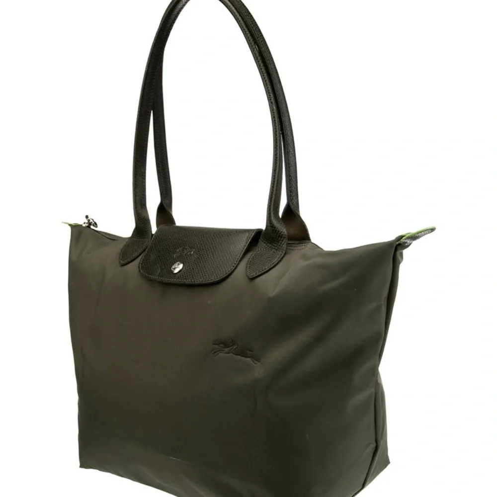 Longchamp Green Nylon Tote Bag - Picture 2 of 9